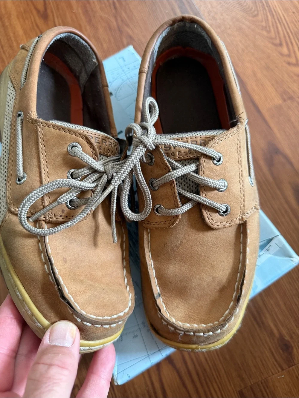 Sperry Bluefish LC Chocolate Boys Moccasins - Chocolate Brown